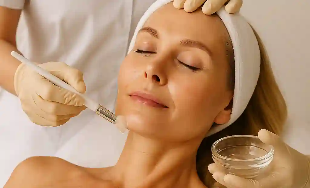 Paciente después del peeling Alquimia de Eccleris