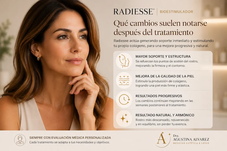 Paciente después del tratamiento con Radiesse